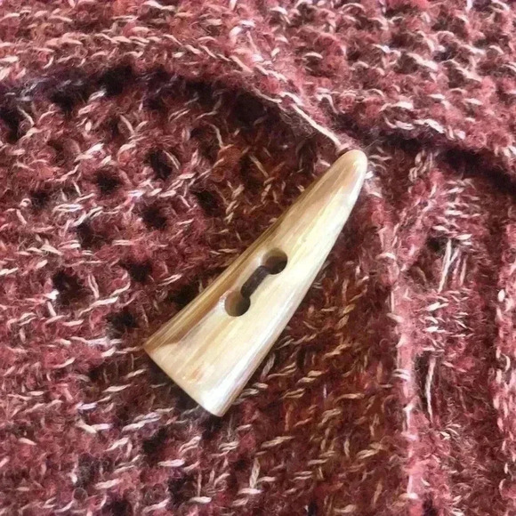 Anthropologie | Rosie Neira Longer Open Weave Sweater Cardigan, Rust Color - Picture 3 of 7